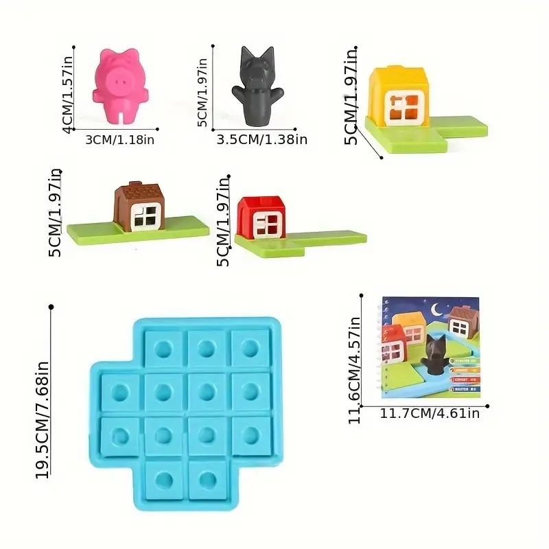 Comprar Rompecabezas Puzzle Cerdito Y Lobo Libro en Electroshopy - Ángulo 2